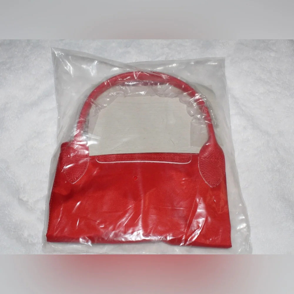 Longchamp Le Pliage Club Top Handle Bag (Vermillion) - Picture 9 of 9
